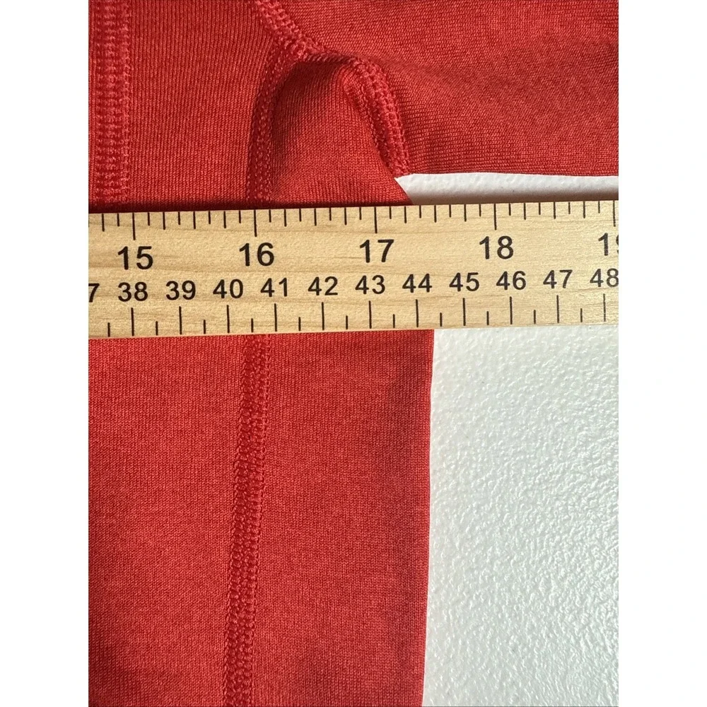 LL Bean Sweater Men Small Fitted Pullover Hike Active Half Zip Basic Red‎ Hooded